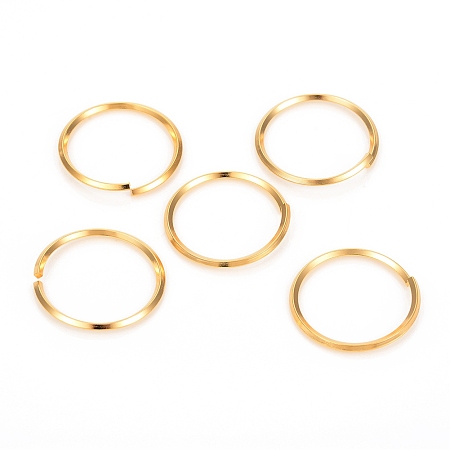 Honeyhandy 304 Stainless Steel Jump Ring, Open Jump Rings, Golden, 12 Gauge, 25.5x2mm, Inner Diameter: 22mm