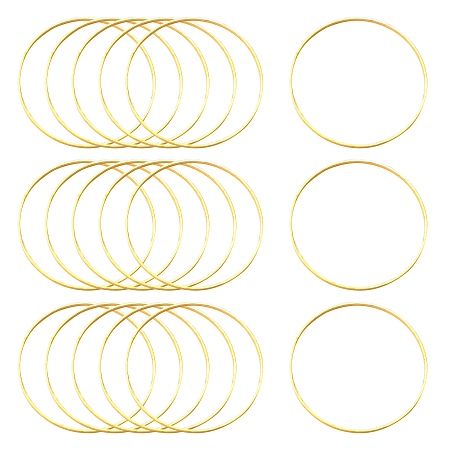 Honeyhandy Brass Linking Rings, Golden, 30x1mm
