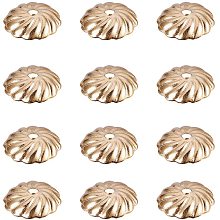 Arricraft 100pcs Stainless Steel Flower Petal Bead Caps Golden Plated Metal Spacer Beads for Bracelet Necklace Jewelry Making