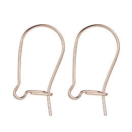 BENECREAT 5 Pairs 14K Gold Filled Kidney Earring Hooks Kidney Ear Wires Findings for Women Girls - 14.5x8mm