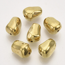 Honeyhandy CCB Plastic Beads, Nuggets, Golden, 13x8.5x8.5mm, Hole: 1.2mm