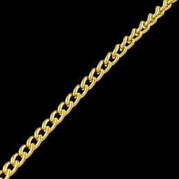 Honeyhandy Unwelded Iron Curb Chains, with Card Paper, Golden, 2.5x1.6x0.45mm, about 32.8 Feet(10m)/card