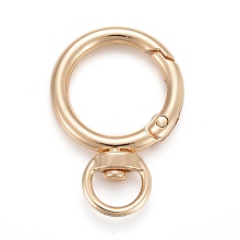 Honeyhandy Alloy Swivel Clasps, Swivel Snap Hook, for Handbag Ornaments Decoration, Cadmium Free & Lead Free, Ring, Golden, 40x27x5.5mm, Hole: 10x5mm