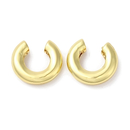 Honeyhandy Rack Plating Brass Cuff Earrings for Women, Long-Lasting Plated, Lead Free & Cadmium Free, Real 18K Gold Plated, 16.5x18x4.5mm