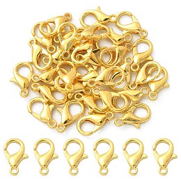 Zinc Alloy Lobster Claw Clasps, Parrot Trigger Clasps, Cadmium Free & Lead Free, Jewelry Making Findings, Golden, 12x6mm, Hole: 1.2mm