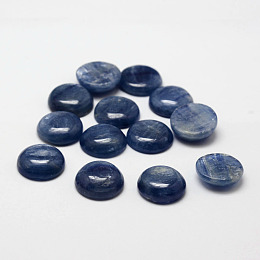 Honeyhandy Natural Kyanite/Cyanite/Disthene Cabochons, Half Round/Dome, 14x4~5mm