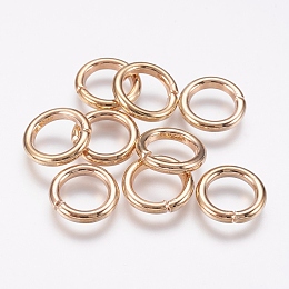 Honeyhandy Iron Jump Rings, Open Jump Rings, Golden, 12 Gauge, 12x2mm, Inner Diameter: 8mm