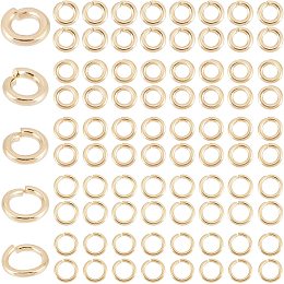 PandaHall Elite 1200pcs Open Jump Rings 12 Styles 6/8/10mm Unsoldered O  Ring 18/20 Gauge Mini Metal Ring Connectors for Earring Necklace Jewelry  Keychain Making, Gold/Pink/Sliver/Black 