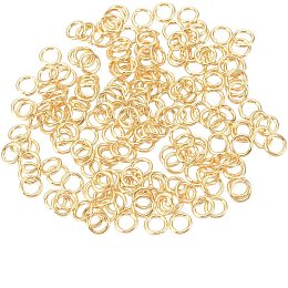 UNICRAFTALE 5g Stainless Steel Jump Rings Close but Unsoldered Jump Rings Real Gold Plated Connector Rings 1.5mm Inner Diameter Necklace Repair Jump Rings for Jewelry Making