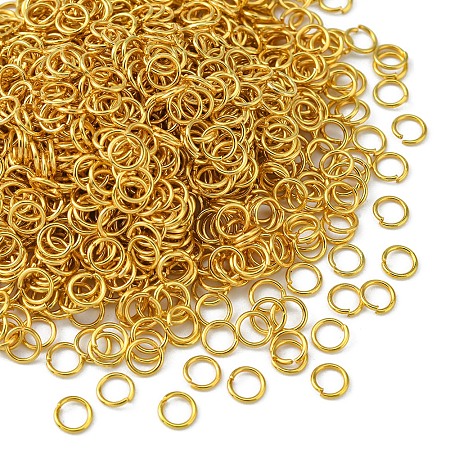 Honeyhandy Iron Open Jump Rings, Round Ring, Golden, 21 Gauge, 5x0.7mm, Inner Diameter: 3.6mm