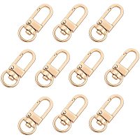 PandaHall Elite 30 Pieces Golden Metal Lobster Claw Clasps Swivel Lanyards Trigger Snap Hooks Strap for Keychain Key Rings DIY Bags Jewelry Findings Crafts, 34x14x6.5mm
