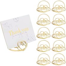 CHGCRAFT 12Pcs Place Card Holders Heart Name Card Holder Table Number Holder Wedding Table Card Memo Holders for Restaurants Wedding Office, Golden