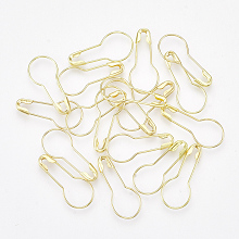 Honeyhandy Brass Calabash Pins, Knitting Stitch Marker, Golden, 20~21x9x1.5mm, Pin: 0.5mm, about 1000pcs/bag