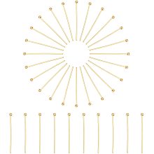 UNICRAFTALE 200pcs Stainless Steel Head Pins Ball Earring Pins Golden Jewelry Head Pins Components Earring Pins Head Pin for Jewelry Making 25x1.8mm