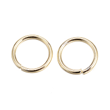 Honeyhandy 304 Stainless Steel Jump Rings, Open Jump Rings, Golden, 18 Gauge, 8x1mm, Inner Diameter: 6mm