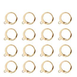 ARRICRAFT 304 Stainless Steel Lever Back Earring Hooks 14.5x12mm for Jewelry Making, 100pcs in total