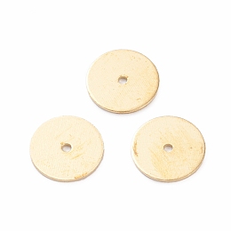 Honeyhandy Brass Spacer Beads, Long-Lasting Plated, Disc, Real 18K Gold Plated, 8x0.5mm, Hole: 0.9mm