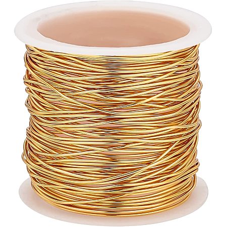 Tarnish Resistant Light Gold Wire Jewellery Making Copper Wire BENECREAT 20Gauge 0.8mm 10M//11Yard
