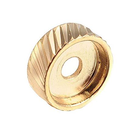 ARRICRAFT Flat Round Alloy Bead Spacers, Golden, 10x4mm, Hole: 2.5mm
