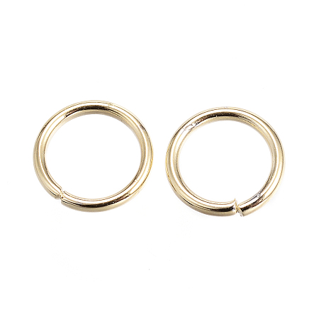 Honeyhandy 304 Stainless Steel Jump Rings, Open Jump Rings, Golden, 18 Gauge, 8x1mm, Inner Diameter: 6mm