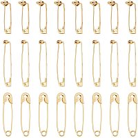 CHGCRAFT 24Pcs 3Styles Brass Brooch Findings and Brass Safety Pins for Blankets Skirts Kilts Handmade Crafts Jewelry Making