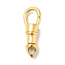 Honeyhandy 304 Stainless Steel Swivel  Clasps, Manual Polishing, Golden, 23.5x9x6mm, Hole: 3x2.5mm