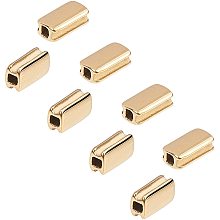 UNICRAFTALE 10pcs 304 Stainless Steel Rectangle Loose Beads Small Hole Spacer Beads Golden Metal Beads Finding for Women DIY Bracelet Necklace Jewelry Making 10x5x4mm, Hole 2x2mm