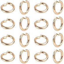 UNICRAFTALE About 100pcs Gold Open Jumps Rings 18 Gauge Connector Rings Stainless Steel Metal Jump Ring Jewelry Connectors for DIY Jewelry Making 6mm