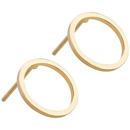 BENECREAT 20PCS 18K Gold Plated Simple Circle Earring Studs Minimalist Geometry Earring Posts for Valentine's Day, Anniversaries Gifts and Favors