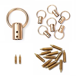 Honeyhandy Alloy Swivel Clasps, Swivel Snap Hook, with Iron Nail, Light Gold, 46x31.5x14mm, Hole: 11.5mm