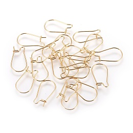 Honeyhandy 304 Stainless Steel Hoop Earrings, Golden, 21 Gauge, 20x11mm, Pin: 0.7mm