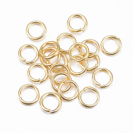 Honeyhandy 304 Stainless Steel Open Jump Rings, Golden, 20 Gauge, 5x0.8mm, Inner Diameter: 3.5mm, about 200pcs/10g