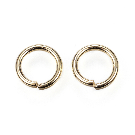 Honeyhandy 304 Stainless Steel Jump Rings, Open Jump Rings, Golden, 8x1.2mm, Inner Diameter: 5.6mm