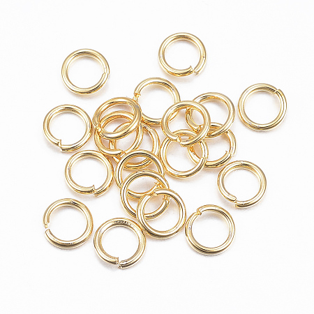 Honeyhandy 304 Stainless Steel Open Jump Rings, Golden, 20 Gauge, 5x0.8mm, Inner Diameter: 3.5mm, about 200pcs/10g