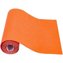 BENECREAT 15.7x78.7"(40cmx2m) Self-Adhesive Felt Fabric Orange Shelf Liner for DIY Costume Making and Jewelry Drawer Box Fabric Stick, 1mm Thick