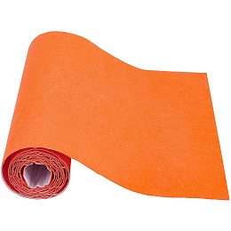 BENECREAT 15.7x78.7"(40cmx2m) Self-Adhesive Felt Fabric Orange Shelf Liner for DIY Costume Making and Jewelry Drawer Box Fabric Stick, 1mm Thick