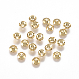 Honeyhandy 304 Stainless Steel Bead Caps, Apetalous, Golden, 4x1.5mm, Hole: 0.8mm