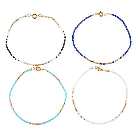 SUNNYCLUE 1 Box DIY 5 Sets Miyuki Seed Beads Beaded Bracelet Making Kit Jewelry Craft Kits for Women Girls, Mixed Color