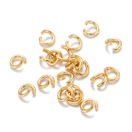 Honeyhandy 304 Stainless Steel Jump Rings, Open Jump Rings, Golden, 18 Gauge, 5x1mm
