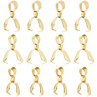 UNICRAFTALE 36pcs 3 Styles Golden Pinch Bails 304 Stainless Steel Ice Pick Pinch Bails Charms Clasps Connectors for DIY Crafting Jewellery Making Hole 3.5-4mm Long 3.5-5mm Wide