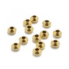 Honeyhandy Yellow Gold Filled Spacer Beads, 1/20 14K Gold Filled, Cadmium Free & Nickel Free & Lead Free, Rondelle, 3x2mm, Hole: 1.2mm