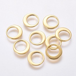 Honeyhandy 304 Stainless Steel Charms, Ring, Golden, 10x1mm