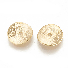 Honeyhandy Brass Spacer Beads, Flat Round, Nickel Free, Real 18K Gold Plated, 11x11x1mm, Hole: 1mm