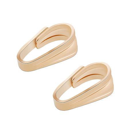 BENECREAT 10 PCS 14K Gold Filled Pinch Clip Clasp Bail Necklace Clasps Pendant Charms Clasps for DIY Crafting Jewellery Making(5 x 3 x 2mm)