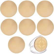 BENECREAT 8PCS Gold Blank Challenge Coins for Laser Engraving, 40mm Coin Iron Discs Round Metal Stamping Blank for DIY Birthday Travel Souvenir Medals