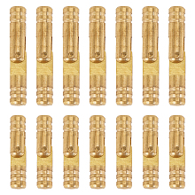 CHGCRAFT 20 Pcs 2 Style Brass Column Hinge, with Screw, Jewelry Box Accessories, Golden, 10pcs/style