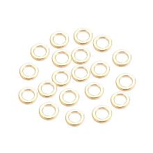 ARRICRAFT Brass Bead Spacers, Real Gold Plated, 5x1mm, Hole: 3mm