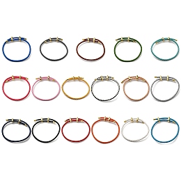 Leather Braided Cord Bracelets, Adjustable Bracelet, Mixed Color, Inner Diameter: 5/8~2-7/8 inch(1.5~7.3cm)