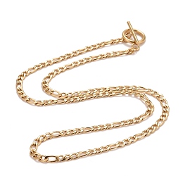 Honeyhandy Ion Plating(IP)  304 Stainless Steel Chain Necklaces, Golden, 19.64 inch(49.9cm)