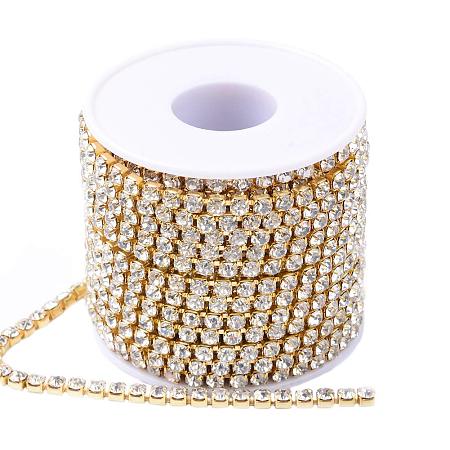 ARRICRAFT 20m Stainless Steel Cable Chains Spool Chain Twisted Cross Chain Golden Width 2mm for Jewelry Making